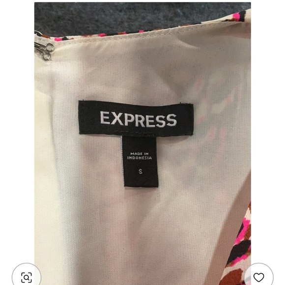 Express Multicolor Long Sleeve Dress - Picture 7 of 9